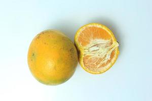 fresh indonesian orange isolated on white background photo