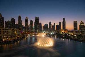 Dubai, 2022 - musical fountain in Dubai photo