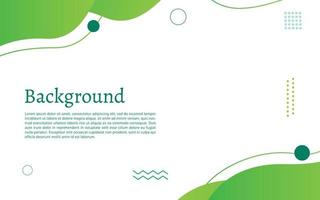 Template banner. Green gradient colour. Abstract and geometric. Vector illustration isolated on white background