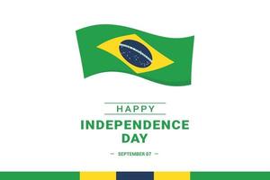 día de la independencia de brasil vector