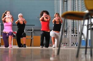 group of women working out in photo