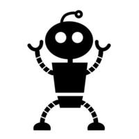 vector black artificial intelligence icon