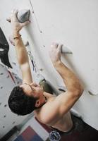 man exercise sport climbing photo