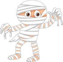 Mummy kid cartoon character vector