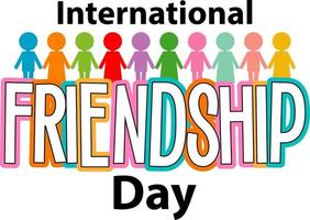 International Friendship Day banner design vector