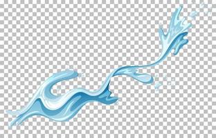 Water splash on grid background vector