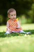 baby in park photo