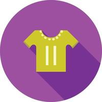 Small Shirt Flat Long Shadow Icon vector