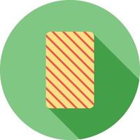 Card Backwards Flat Long Shadow Icon vector