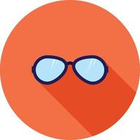 Sunglasses Flat Long Shadow Icon vector