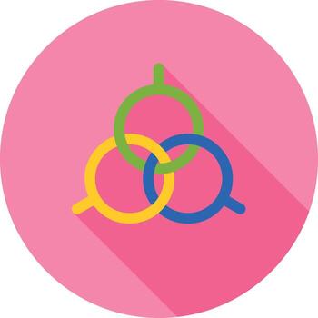 Seo Structure Flat Long Shadow Icon vector