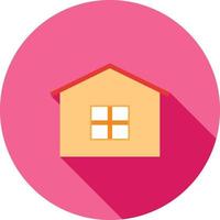 Real Estate Flat Long Shadow Icon vector