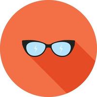 Sunglasses Flat Long Shadow Icon vector