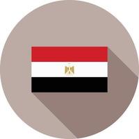 Egypt Flat Long Shadow Icon vector