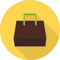 Shopping Flat Long Shadow Icon vector