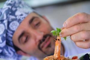 chef in kitchen photo