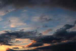 Blue sky with clouds photo