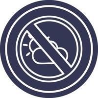 no weather circular icon vector