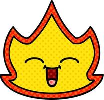 comic book style cartoon fire vector