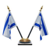 israel 3d ilustración doble v soporte de bandera de escritorio png