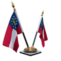 nosotros georgia 3d ilustración doble v soporte de bandera de escritorio png