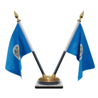 organización de estados americanos ilustración 3d soporte de bandera de escritorio doble v png