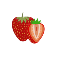 jordgubb ikon illustration png