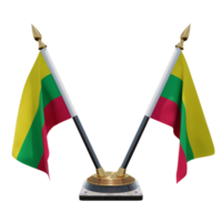 aero 3d illustratie dubbele v bureau vlag staan png