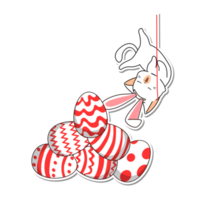 cat and Easter Day sticker png