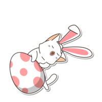 cat and Easter Day sticker png