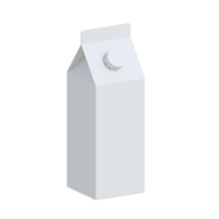 maqueta de caja de leche png