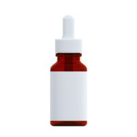 3d kosmetisk serum flaska png