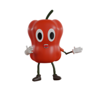 3D-Charakter Paprika png