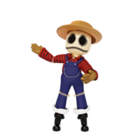 personagem 3d haloween png