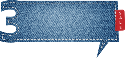 Jeans alphabet letters banner png