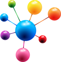 signo de modelo de estructura de molécula, moléculas en ciencia química para el concepto de ideas de laboratorio png