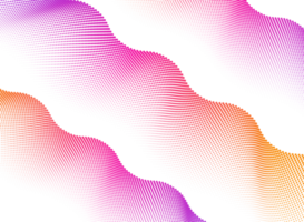 Fondo abstracto de puntos de semitono con ondas dinámicas png