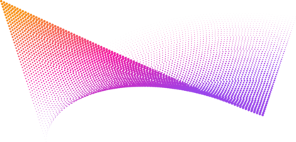 fundo abstrato de pontos de meio-tom com ondas dinâmicas png