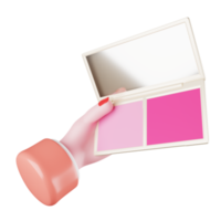 blush de maquiagem de objeto 3d png