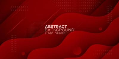 Simple abstract colorful red geometric background. Trendy color background design. wavy shapes composition. Eps10 vector