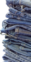 jeans byxor stack på vit bakgrund png