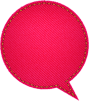 bannière de bulle de dialogue jeans png