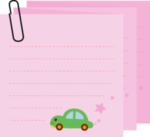 Note paper design png