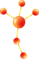 sinal de modelo de estrutura molecular, moléculas em ciência química para o conceito de ideias de laboratório png