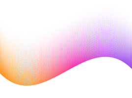 Fondo abstracto de puntos de semitono con ondas dinámicas png