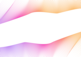 fundo abstrato de pontos de meio-tom com ondas dinâmicas png