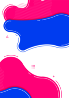 Liquid shape colorful template banner with dynamic color png