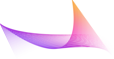 fond abstrait de points de demi-teintes avec des vagues dynamiques png