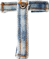 alfabet brieven jeans geïsoleerd png