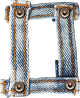 letras do alfabeto jeans isolado png